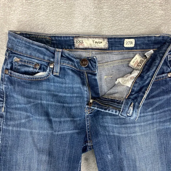 BKE Denim Taylor Jeans Women's 27R Bootcut Medium Wash Stretch Denim - Picture 8 of 16